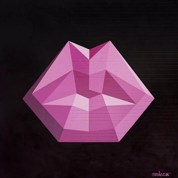 Black & Pink: Magenta Lips by Alla GrAnde