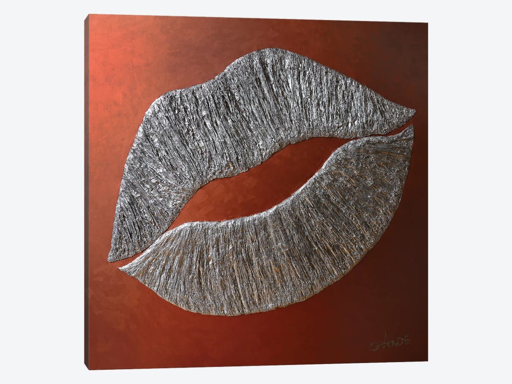 Silver Lips by Alla GrAnde 1-piece Art Print