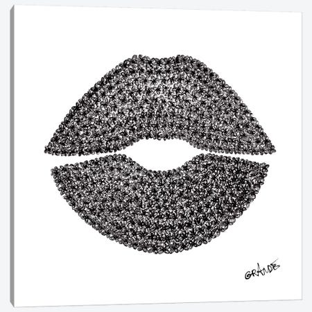 Black Lips Canvas Print #LGA2} by Alla GrAnde Canvas Print