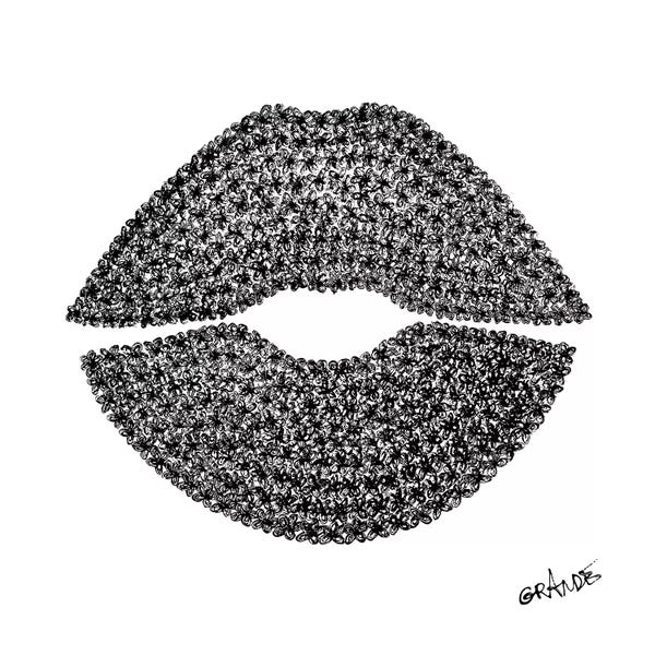 Lips: Black Lips by Alla GrAnde