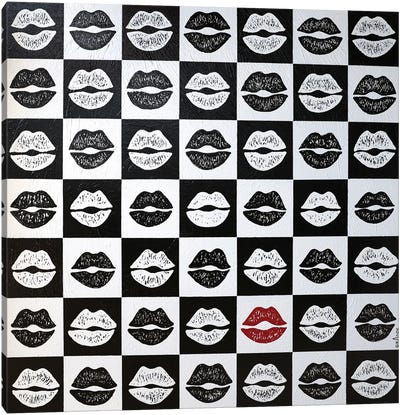 49 Flying Kisses Canvas Art Print - Alla GrAnde