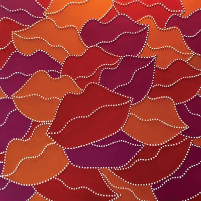 Valentine Lips by Alla GrAnde canvas print