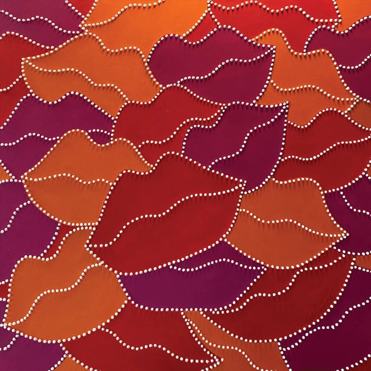 Valentine Lips by Alla GrAnde wall art