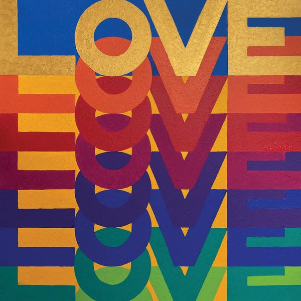 Preppy Pop Art: I Love The Whole World by Alla GrAnde