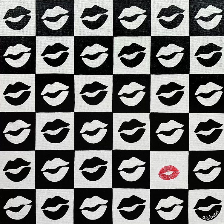 Chess Kiss by Alla GrAnde wall art