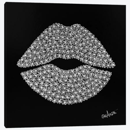 White Lips Canvas Print #LGA40} by Alla GrAnde Canvas Wall Art