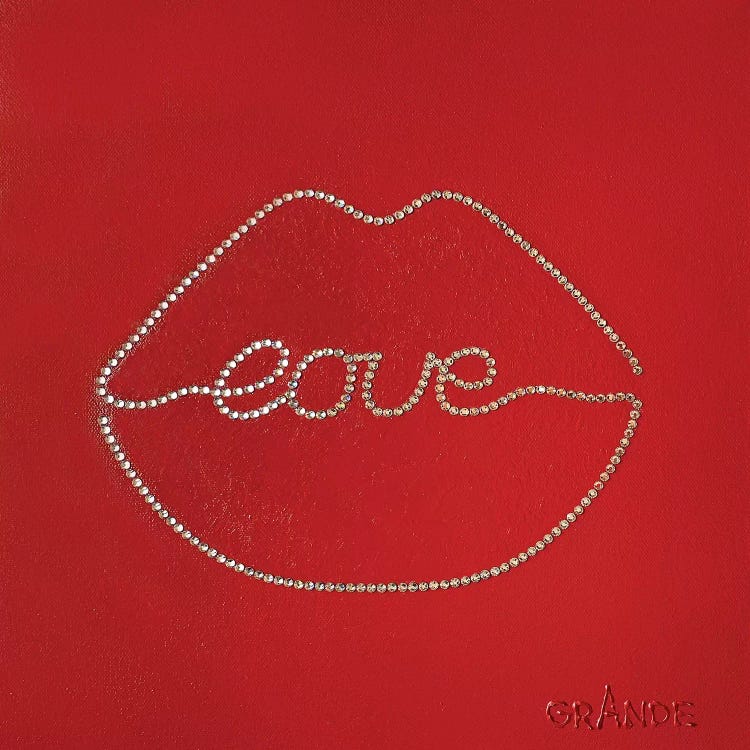 Diamond Love Kiss by Alla GrAnde wall art