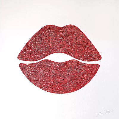 Mirror Red Lips by Alla GrAnde canvas print