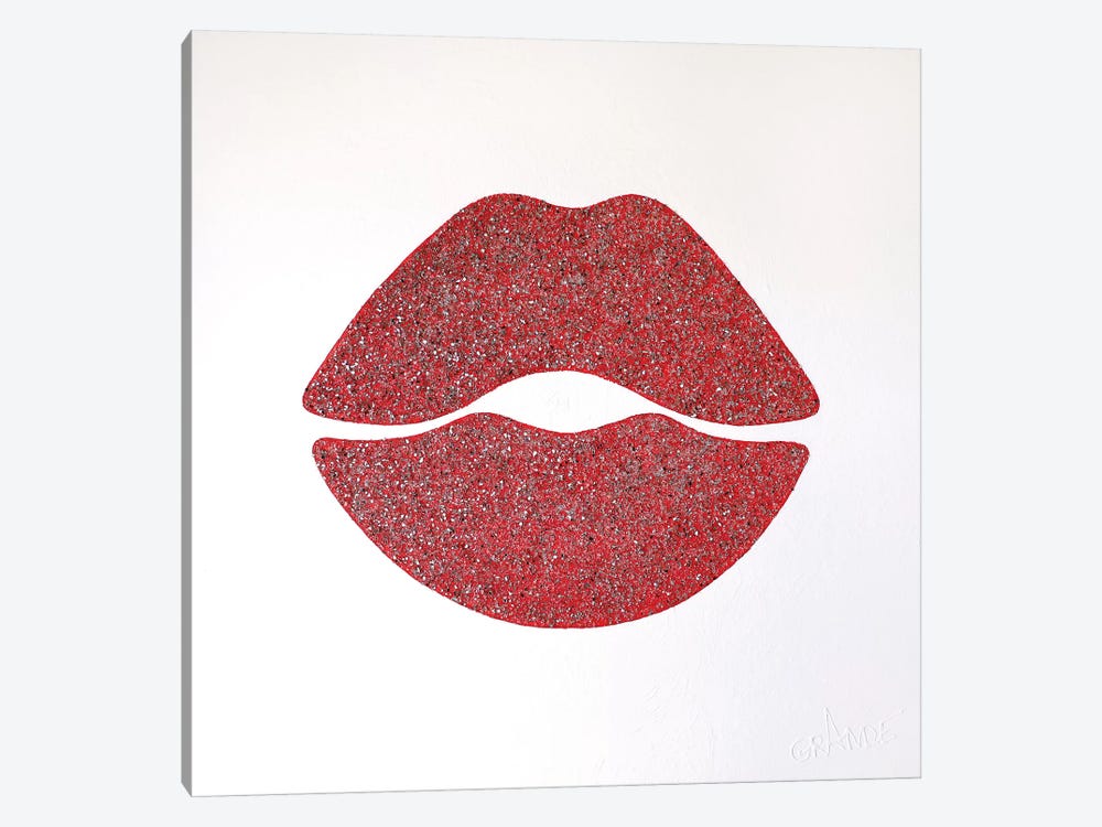 Mirror Red Lips by Alla GrAnde 1-piece Art Print