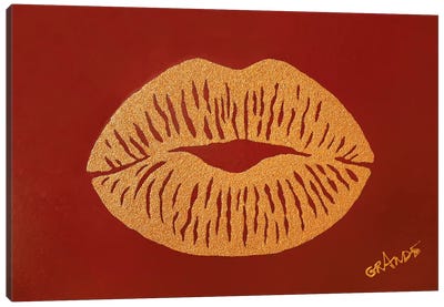 Lips Of Desert Canvas Art Print - Lips Art