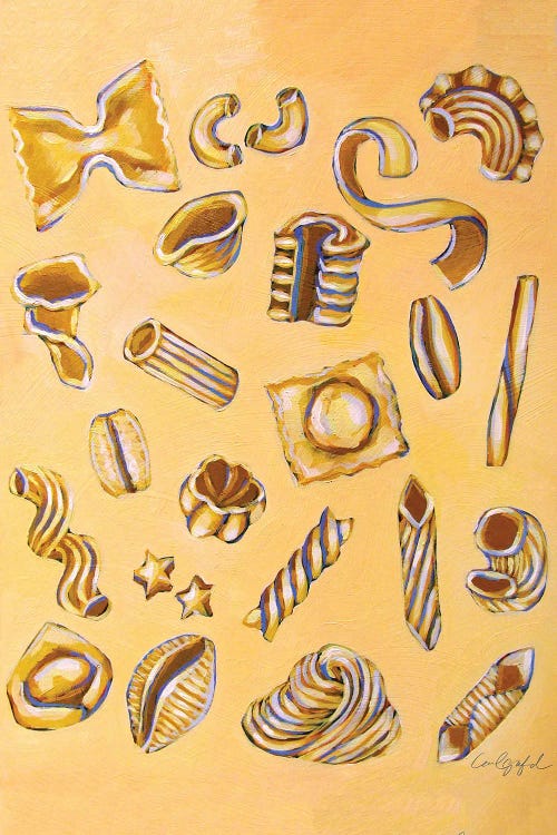 Pasta Shapes by Laurel Greenfield wall art