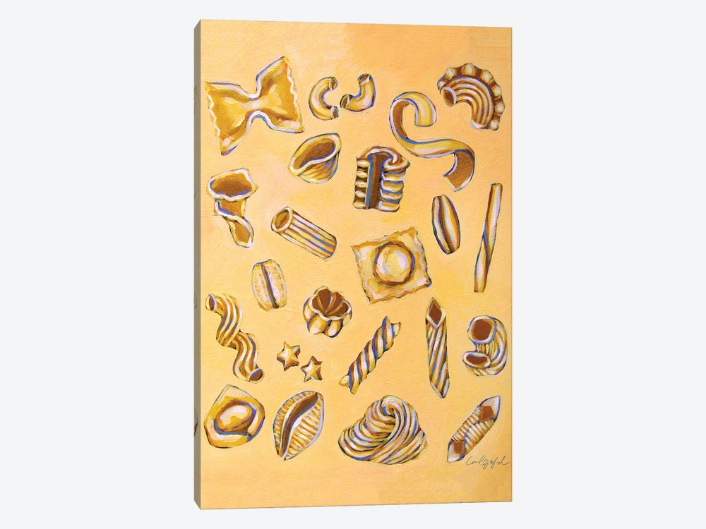 Pasta Shapes by Laurel Greenfield 1-piece Canvas Print
