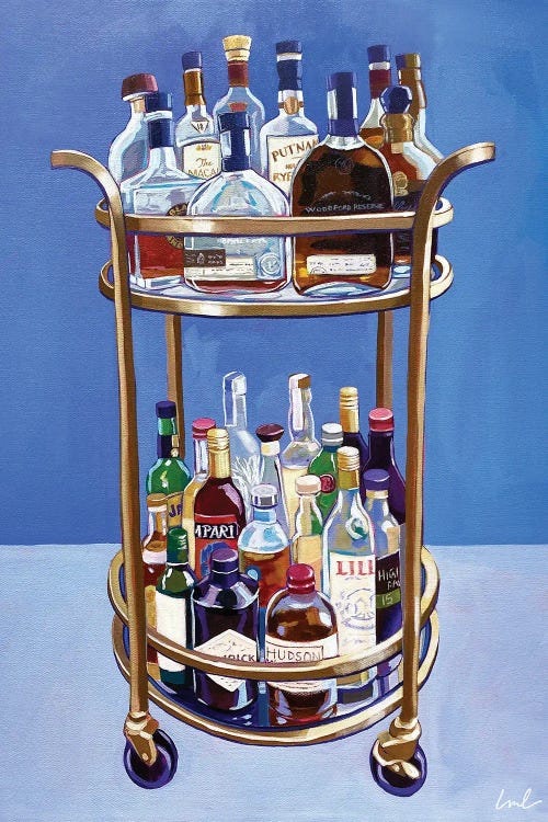 Dad's Bar Cart by Laurel Greenfield wall art