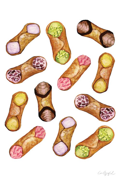 Cannoli Pattern by Laurel Greenfield wall art