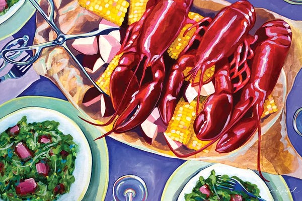 Lobsters: Lobster Boil by Laurel Greenfield