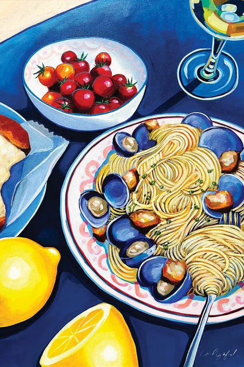Linguine And Clams by Laurel Greenfield wall art