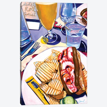 Lobster Rolls For Two Canvas Print #LGF113} by Laurel Greenfield Canvas Wall Art