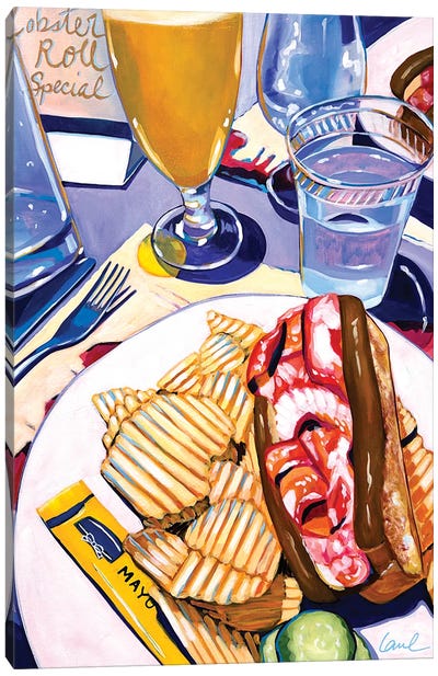Lobster Rolls For Two Canvas Art Print - Kitchen Equipment & Utensil Art