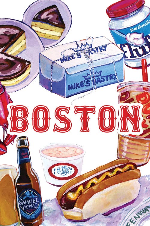 Boston Foods by Laurel Greenfield wall art