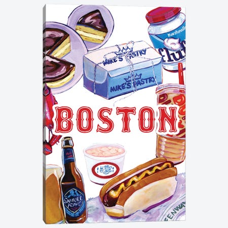 Boston Foods Canvas Print #LGF115} by Laurel Greenfield Canvas Print