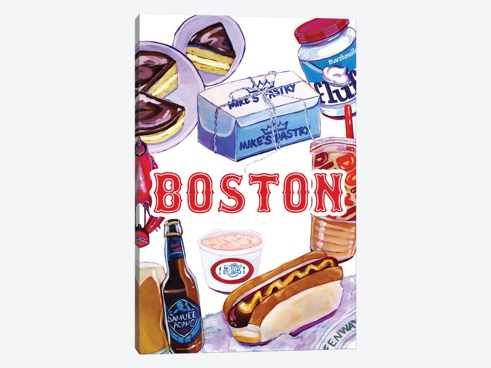 Boston Foods by Laurel Greenfield 1-piece Canvas Art