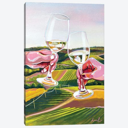 Wine Landscape Canvas Print #LGF117} by Laurel Greenfield Canvas Print