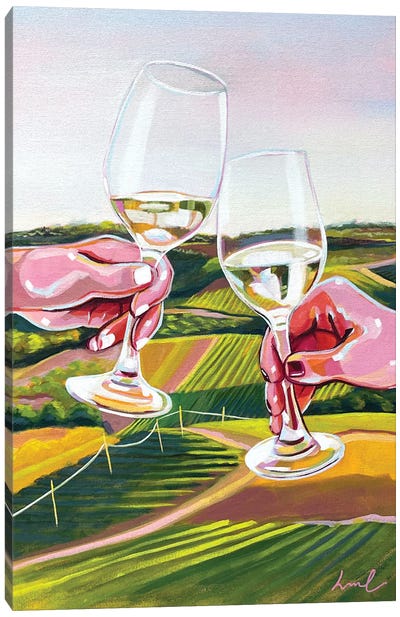 Wine Landscape Canvas Art Print - Laurel Greenfield