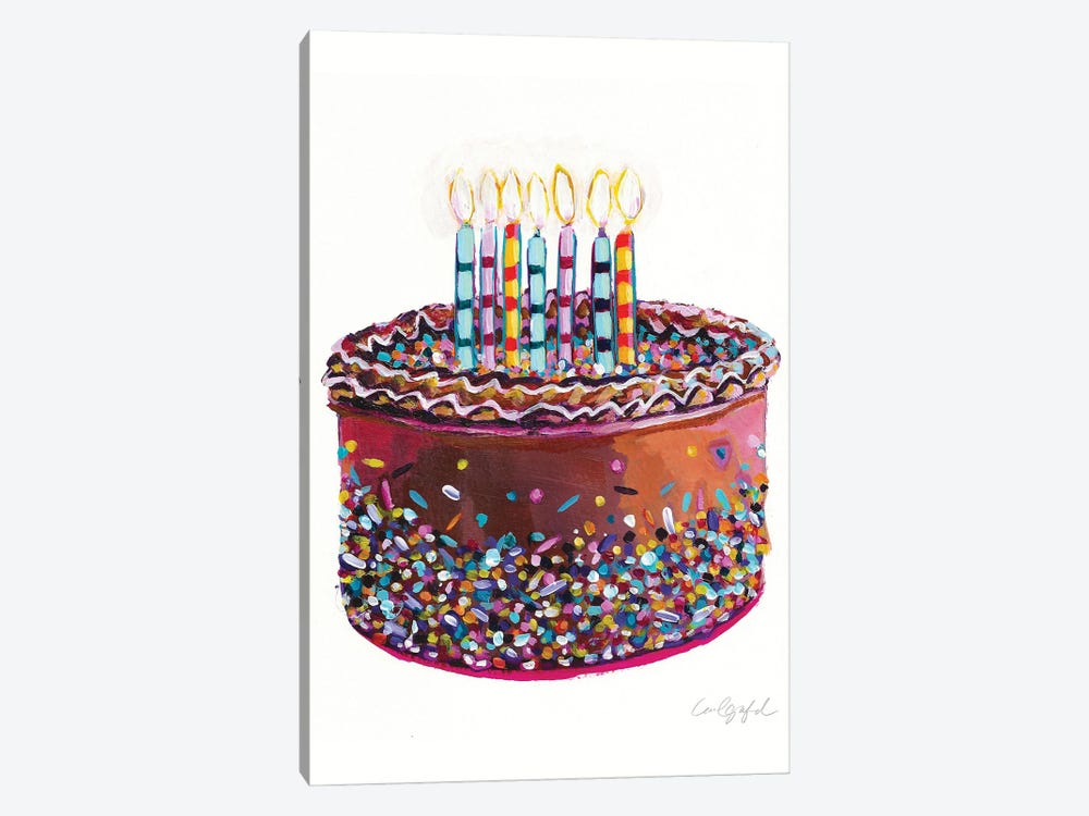 Birthday Cake by Laurel Greenfield 1-piece Canvas Artwork