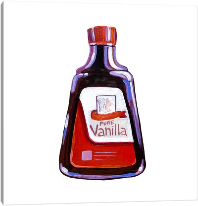 Pure Vanilla Extract Canvas Art Print - Cooking & Baking Art