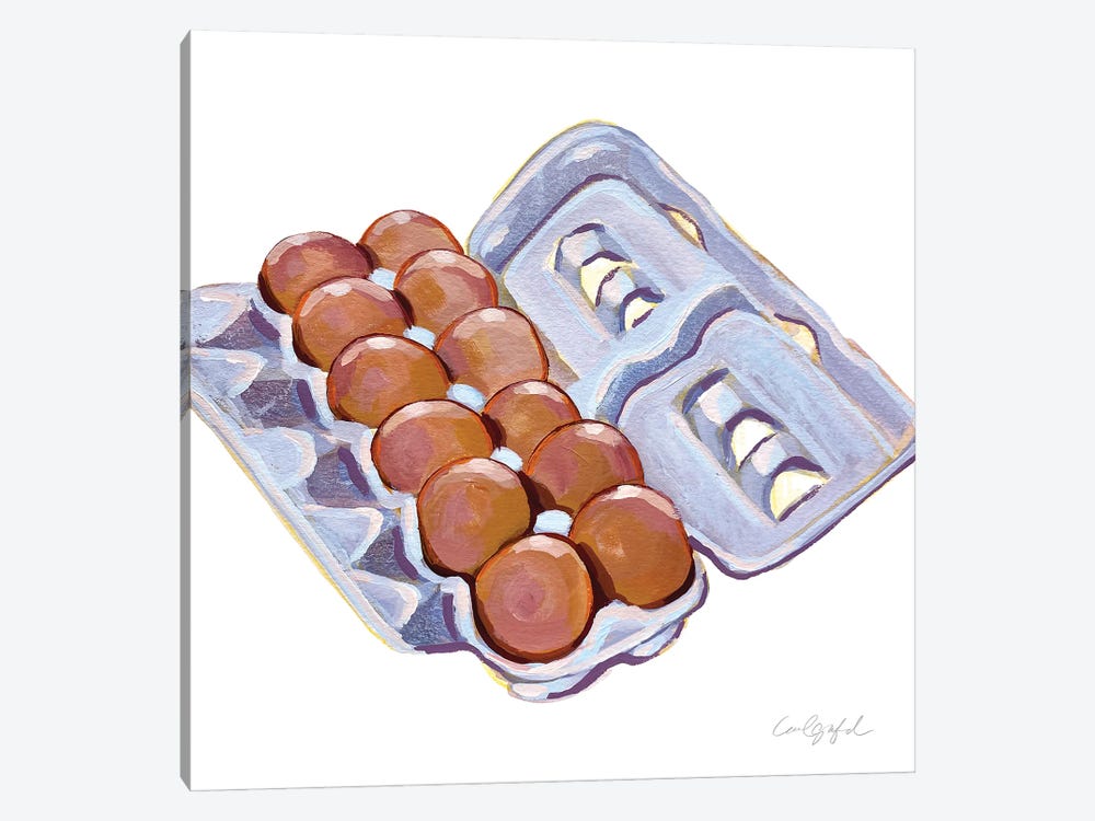 Dozen Eggs by Laurel Greenfield 1-piece Canvas Artwork