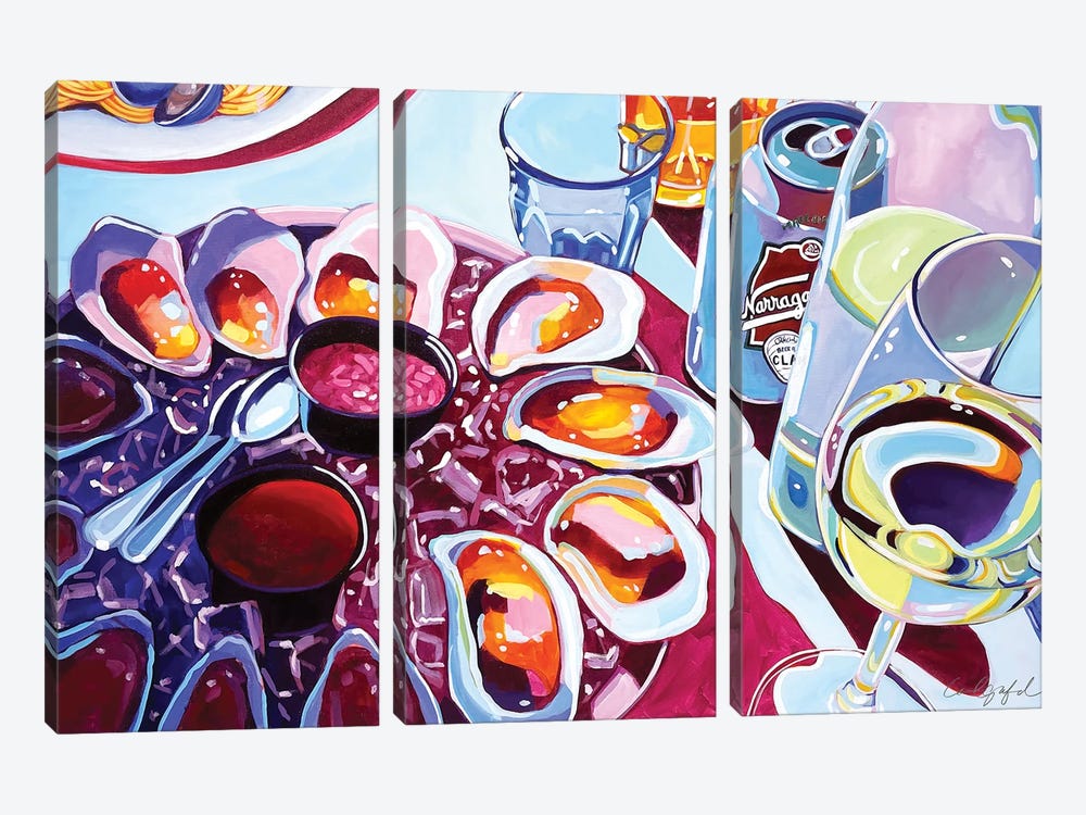 Brix, Brine, And 'Gansett by Laurel Greenfield 3-piece Canvas Art Print