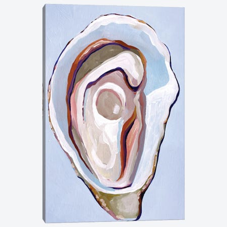 Oyster In Earthy Neutrals Canvas Print #LGF131} by Laurel Greenfield Canvas Artwork