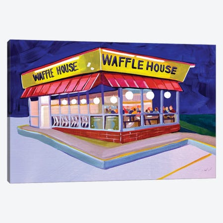 Waffle House At 2 AM Canvas Print #LGF132} by Laurel Greenfield Canvas Art
