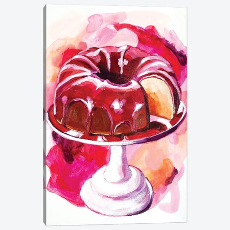 Pink Bundt Cake Canvas Print #LGF20} by Laurel Greenfield Canvas Print