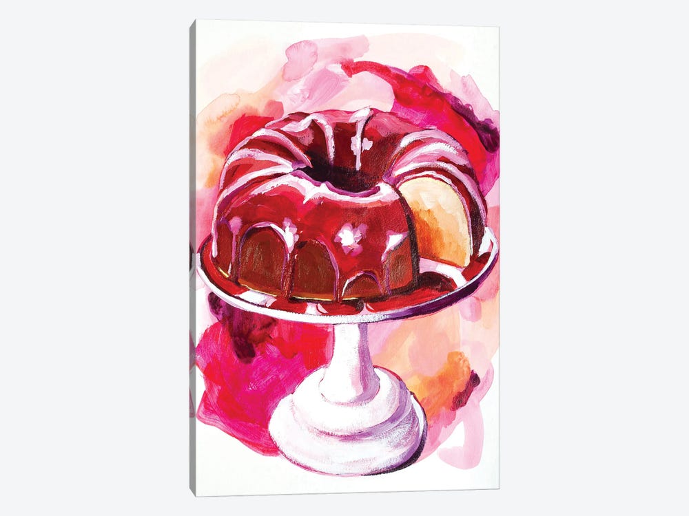 Pink Bundt Cake by Laurel Greenfield 1-piece Canvas Artwork
