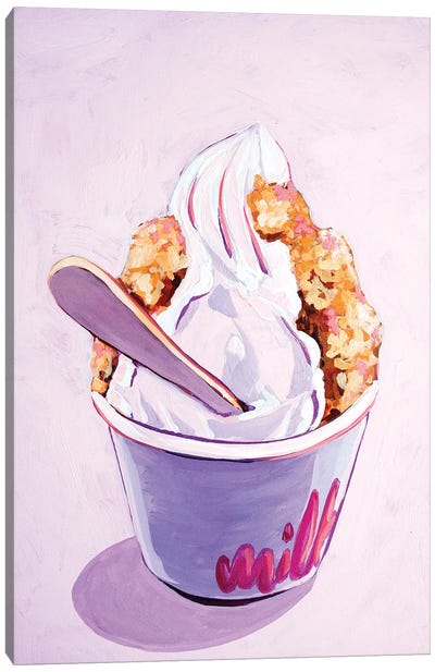 Milk Bar Cereal Milk Ice Cream Canvas Art Print - Laurel Greenfield