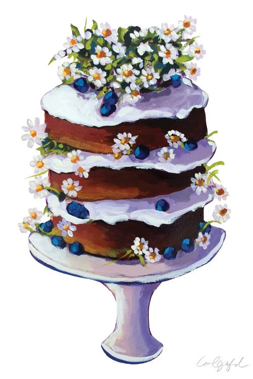 Daisy Flower Cake