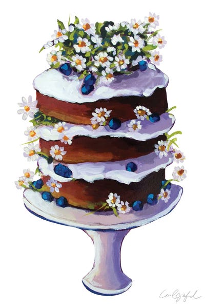 Laurel Greenfield: Daisy Flower Cake by Laurel Greenfield