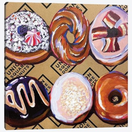 Donuts On A Box Canvas Print #LGF29} by Laurel Greenfield Canvas Print