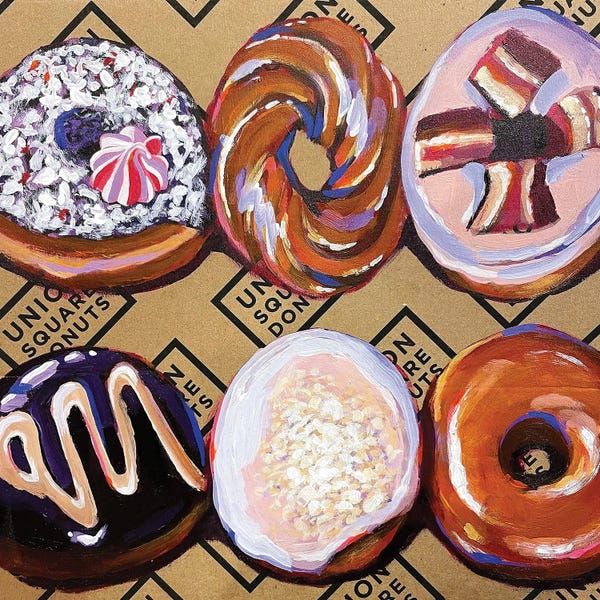 Laurel Greenfield: Donuts On A Box by Laurel Greenfield