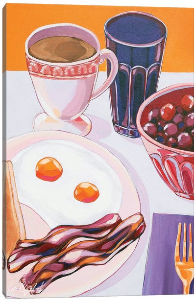 Eggs And Bacon Canvas Art Print - Simple Pleasures