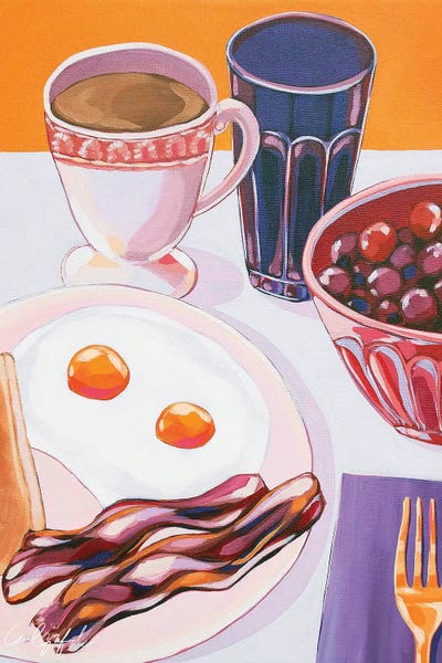 Simple Pleasures: Eggs And Bacon by Laurel Greenfield