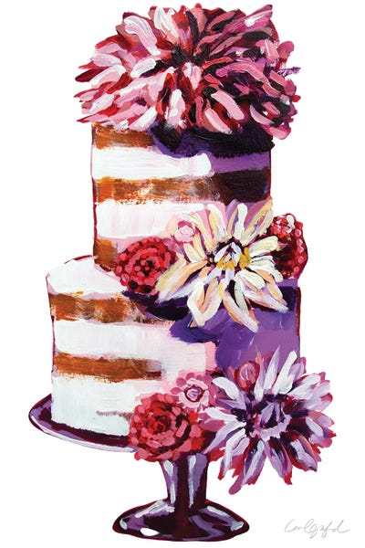 Binxy Flower Cake by Laurel Greenfield metal wall art