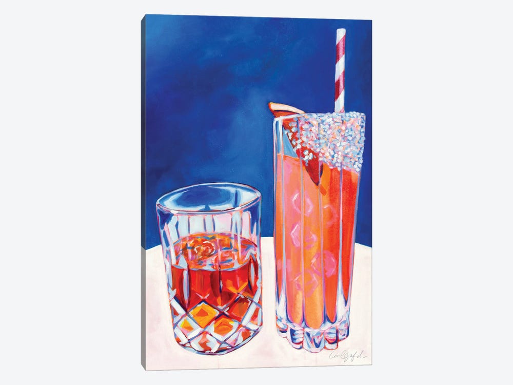Honeymoon Cocktails by Laurel Greenfield 1-piece Canvas Artwork