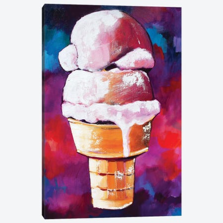 Ice Cream At Sunset Canvas Print #LGF35} by Laurel Greenfield Canvas Print
