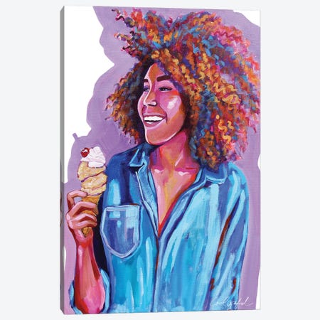 Ice Cream For Jerrelle Canvas Print #LGF39} by Laurel Greenfield Canvas Artwork