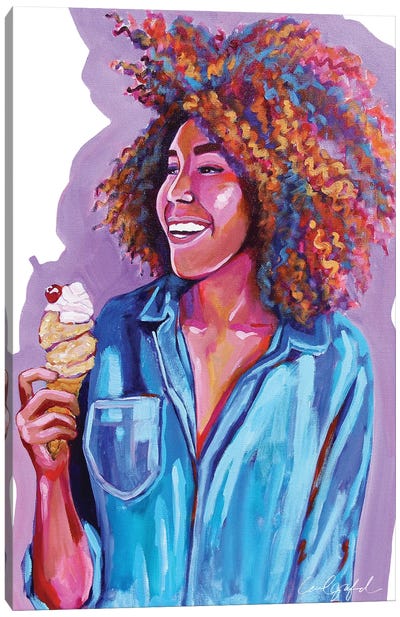 Ice Cream For Jerrelle Canvas Art Print - Laurel Greenfield