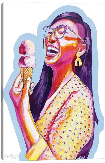 Ice Cream For Nicole Canvas Art Print - Ice Cream & Popsicle Art