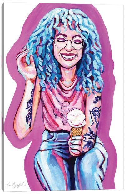 Ice Cream For Hannah Canvas Art Print - Ice Cream & Popsicle Art