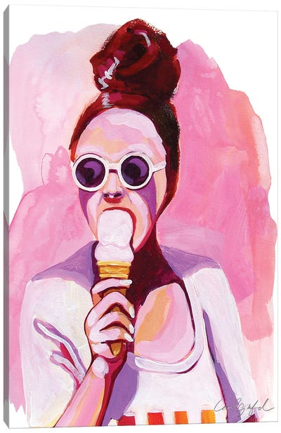 Ice Cream For Laurel Canvas Art Print - Laurel Greenfield